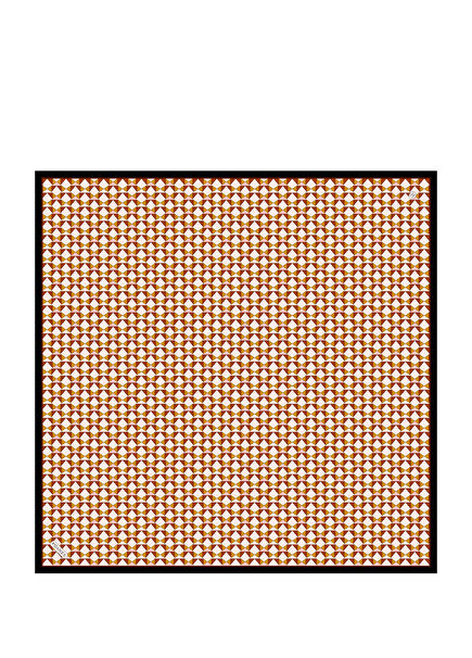 Minimal Patterned Twill Silk Women's Scarf