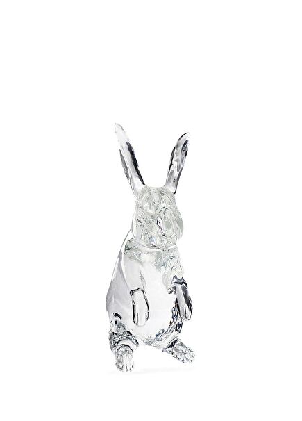 Standing Rabbit Animal Crystal Sculpture