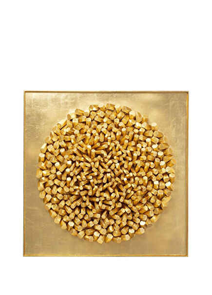 Wall Object Mikado Gold Tablo 120 x 120 cm