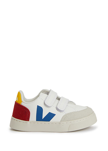 Small V-12 Chromefree Children's Leather Sneakers