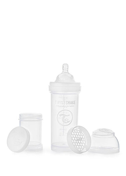 Anti-Kolik Beyaz PP 2+ Ay Bebek Biberonu 260 ml