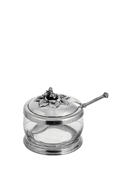 Tin Glass Jam Jar