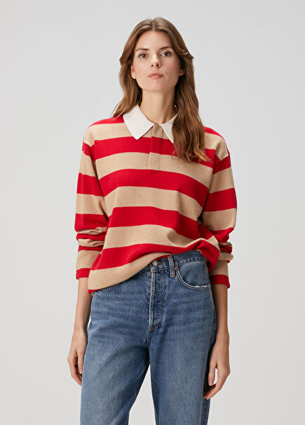 Cream Red Cashmere Knitwear