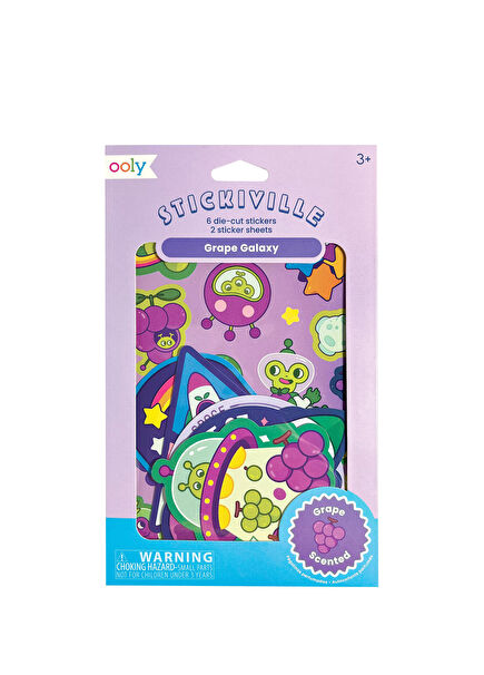 Stickiville Galaxy Grape Scented Sticker Set