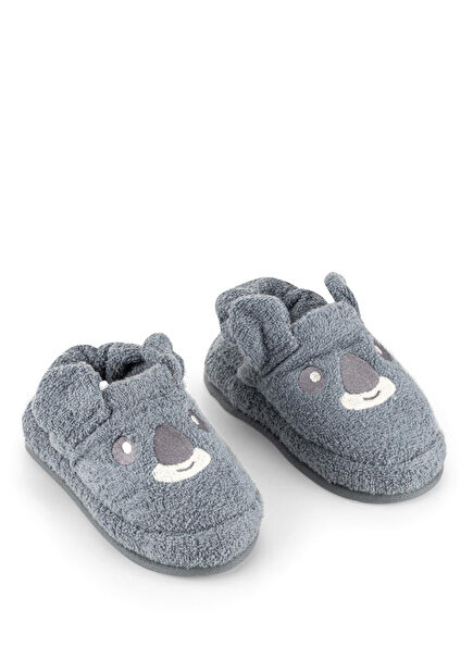 Hero Koala Embroidered Terry Children's House Slippers