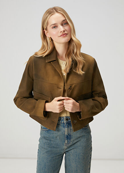 Dark Green Leather Jacket