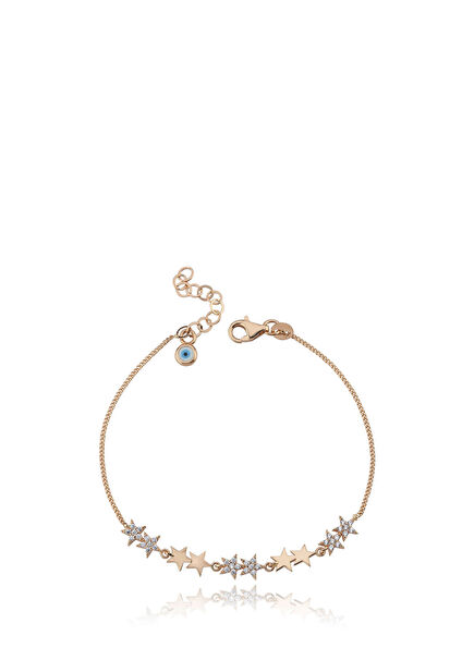 Minimal Yıldız Seli 14 Ayar Altın Kadın Bileklik