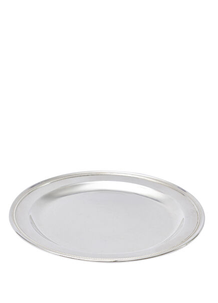 Gümüş Kaplama İncili Ekmek Tabağı