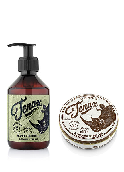 Per Capelli Şampuan + Clay Pomade Erkek Saç Bakım Seti