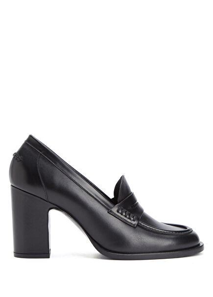 Black Leather Heels