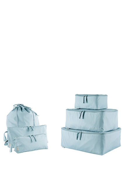 Aqua Green 6-Piece Luggage Organizer Set
