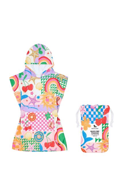 Good Vibes Club UV Protection Girl's Poncho