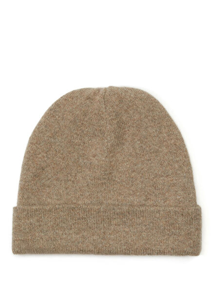 Beige Women's Cashmere Beanie