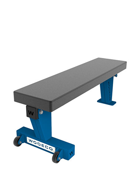 Star Mat Mavi Düz Bench Sehpası