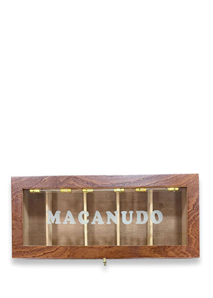 Italy Macanudo Coffee 200's Glass Humidor Cigar Box 
