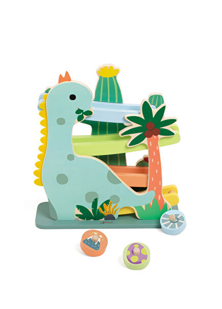 Dinozor Kaydırağı Ahşap Oyuncak