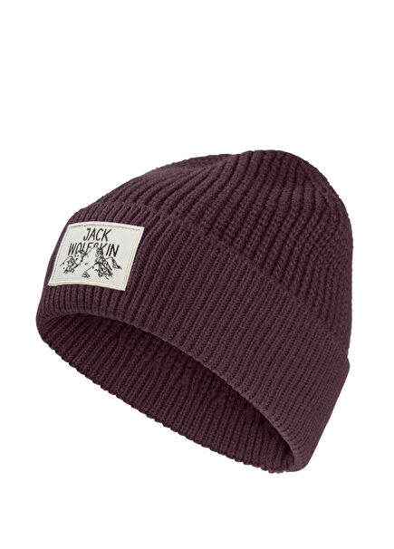 Badge Beanie Mürdüm Unisex Bere