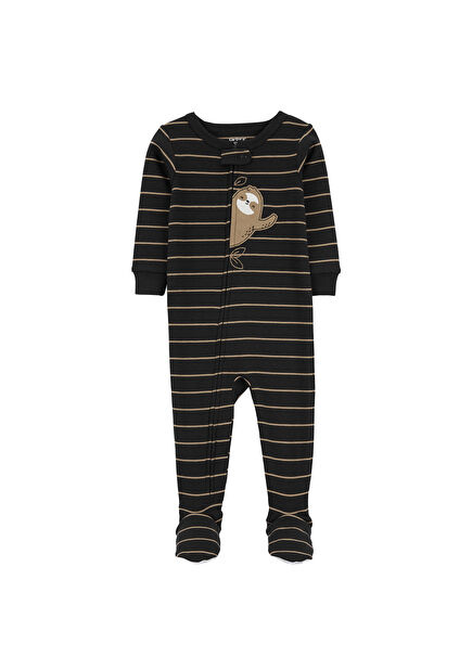 Fermuarlı Çizgili Erkek Çocuk Uyku Tulumu