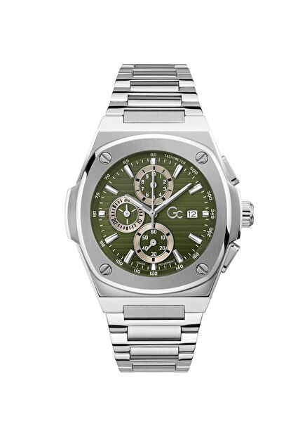 GCY99024G9 Metalik Gri Çelik Erkek Kol Saati