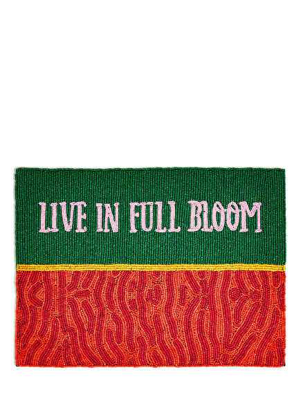 Dadri Glass Green Orange Placemat 30 x 40 cm