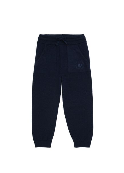 Mavi Erkek Çocuk Jogger Yün Pantolon