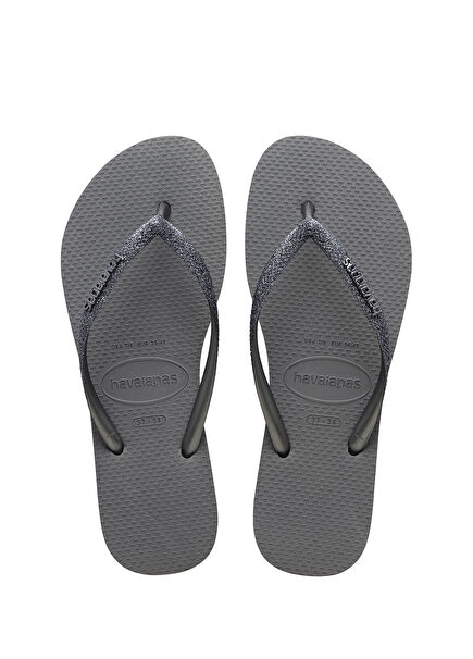 Slim Glitter Iı Silver Women's Beach Slippers