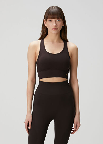 Koyu Kahverengi Spor Sütyeni