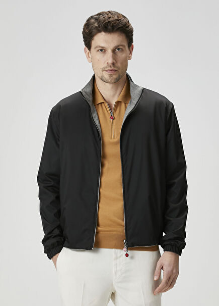 Siyah Çift Taraflı Mont