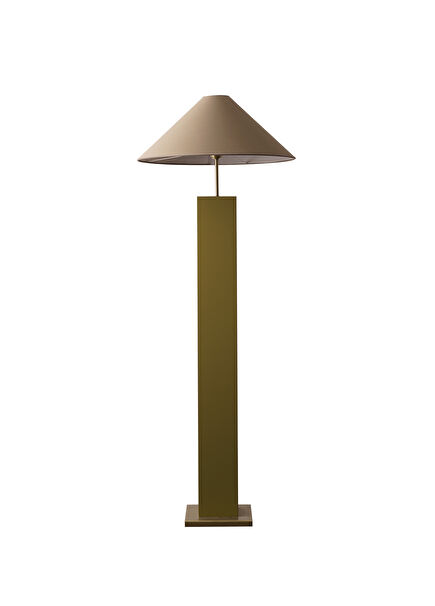 Nona Green Wooden Floor Lamp