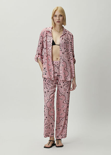 Nice Pink Paisley Trousers
