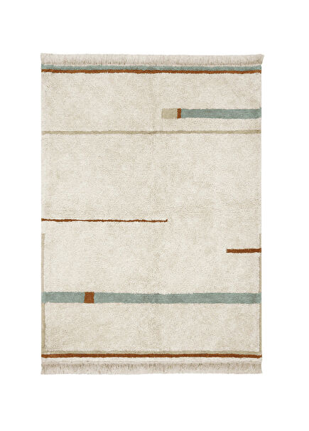 Eco City Koleksiyonu Lanes Vintage Blue Çocuk Odası Halı 140 x 200 cm