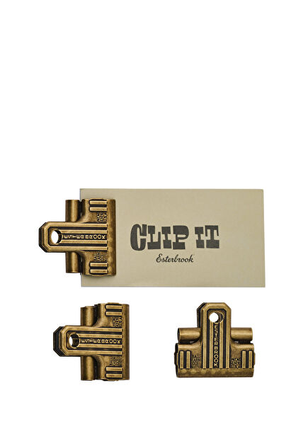 Eclipse Gold Brass 3-Piece Clip Set