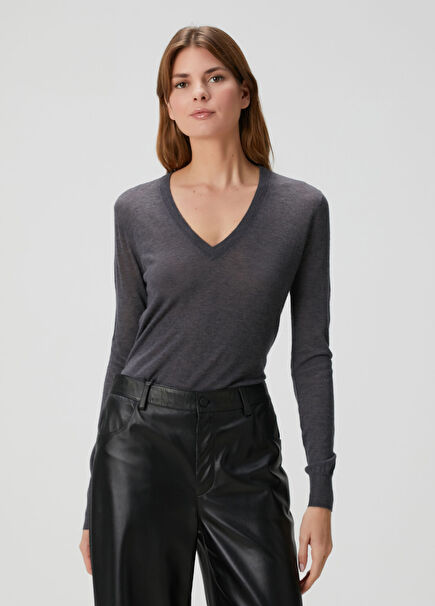 Grey Cashmere Sweater