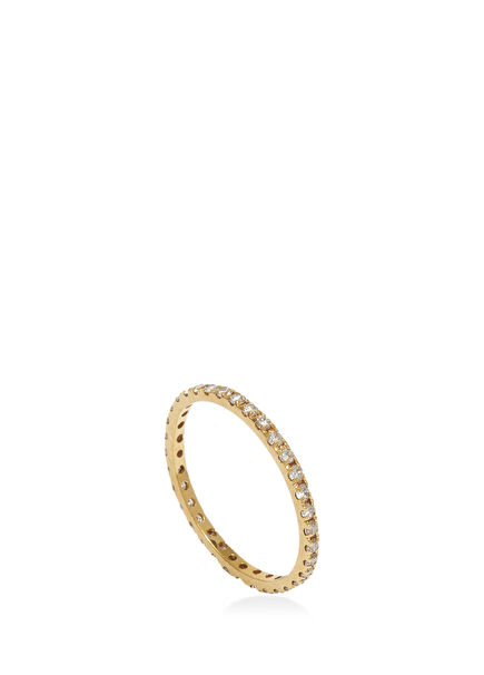 Gold Diamond Stone Womens Gold Ring