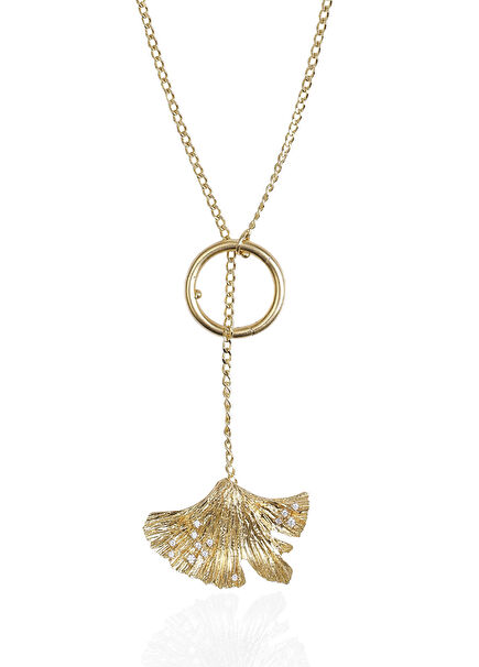 Ginkgo Sterling Silver Women's Necklace
