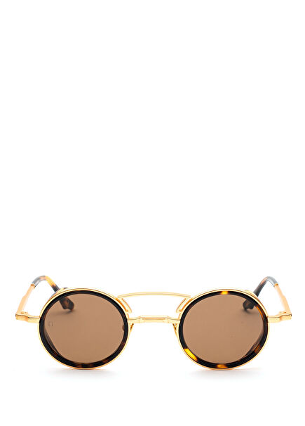 Holborn Gold Havana Titanium Unisex Sunglasses