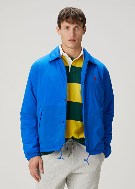 Navy Blue Quilted Coat