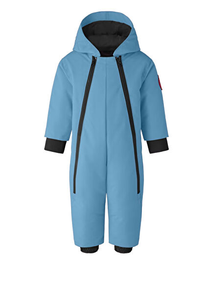 Blue Hooded Baby Ski Suit