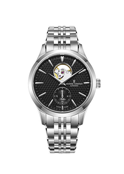 UC3084 Metalik Gri Çelik Erkek Kol Saati