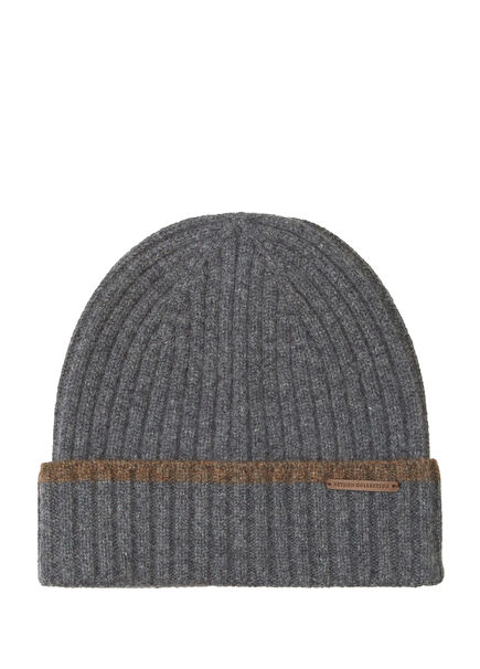 Grey Men's Wool Beanie