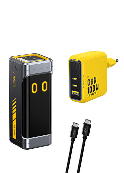 Starship 10.000 mAh 210W Powerbank Youth 3 Portlu 100W Şarj Adaptörü