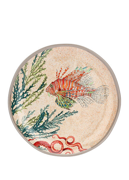 Sea Life Desenli Melamin Tabak
