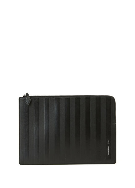Black Men's Leather Hand Portfolio
