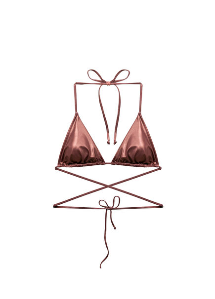 Too Hot To Handle Kahverengi Kadın Bikini Üstü