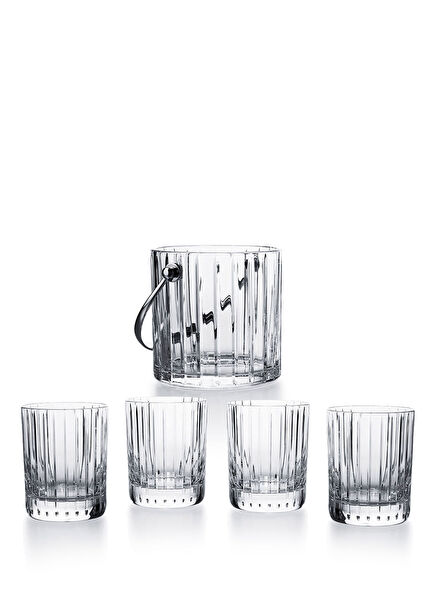 Harmonie on the Rocks Kristal 4'lü Bardak ve Buz Kovası Takımı