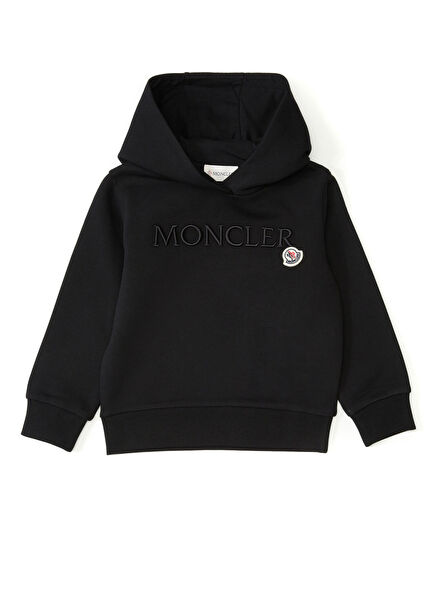 Black Hooded Girls Sweatshirt