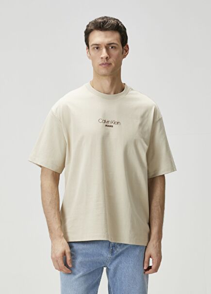 Relaxed Fit Beige T-Shirt