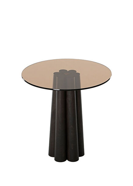 Thales Black Solid Bronze Glass Coffee Table