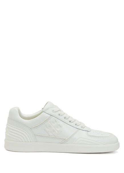 White Womens Leather Sneakers