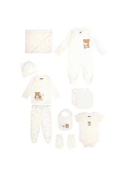 Ekru Unisex Bebek Hastane Çıkışı